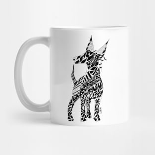 the mexican xoloitzcuintle dog the hound hell ecopop in totonac patterns Mug